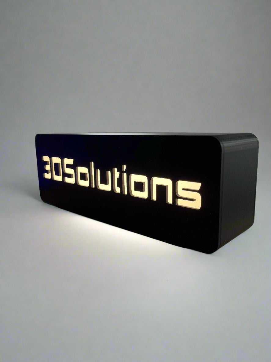 Custom 3D Printed Light Box – Medium (Με το Λογότυπο σου) (8,5cm x 25cm x 7cm)