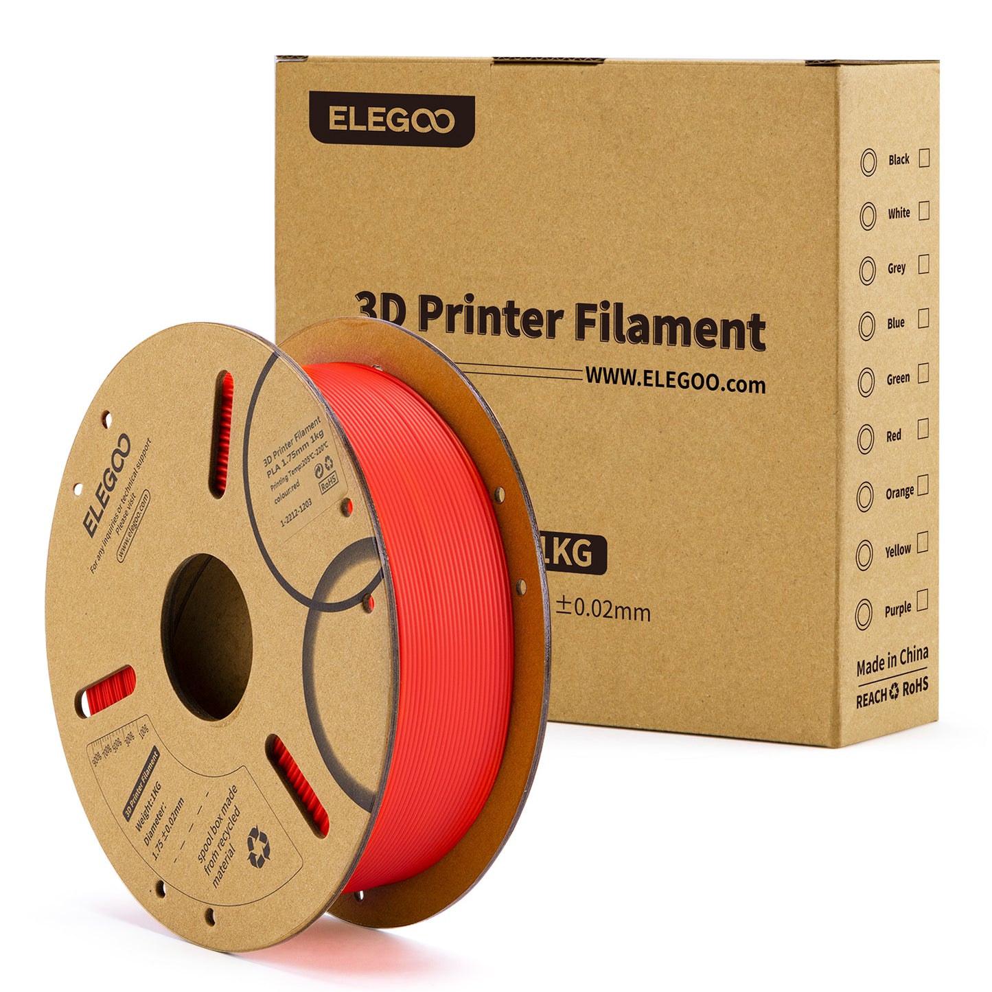 PLA Plus Filament 1.75mm Colored 1KG